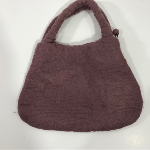 En Gry & Sif Felt Wool Bag With Flower - Picture 3 of 5